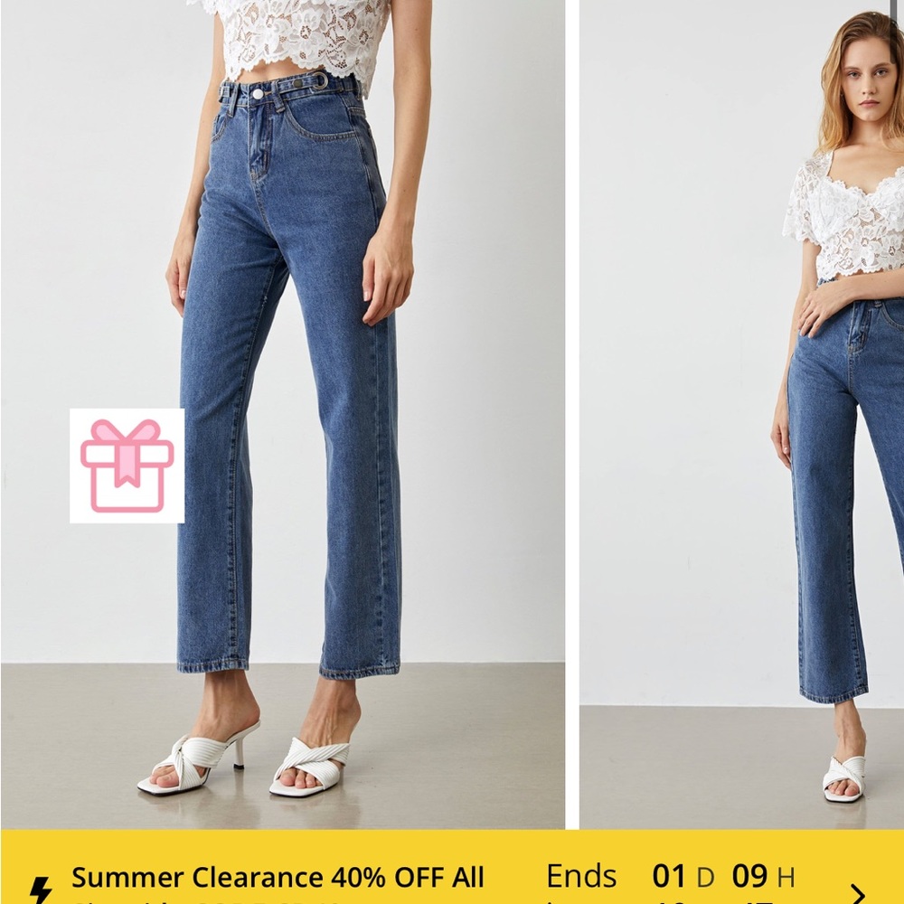 J.ING Steep Blue High Waist Jeans